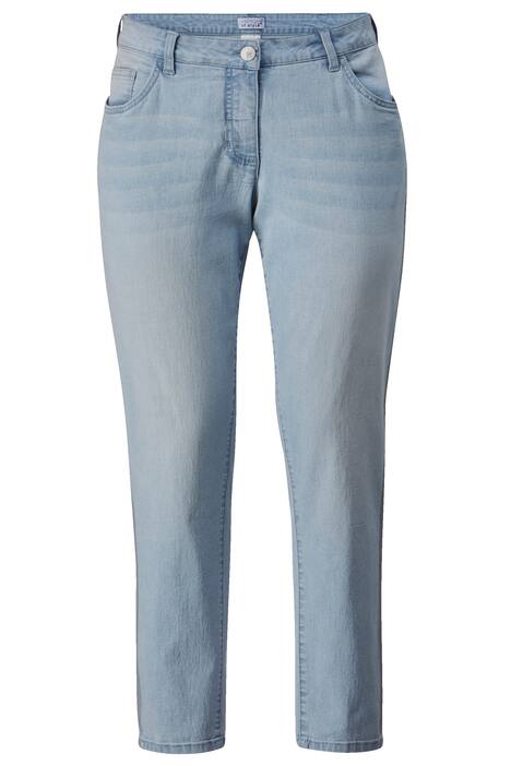 7/8-Jeans, Slim Fit, Silberstreifen, 5-Pocket