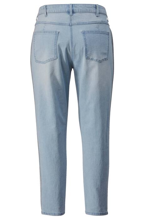 7/8-Jeans, Slim Fit, Silberstreifen, 5-Pocket