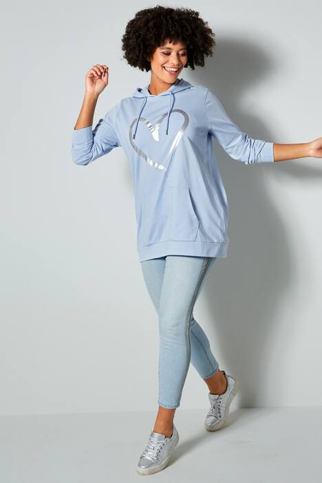 7/8-Jeans, Slim Fit, Silberstreifen, 5-Pocket