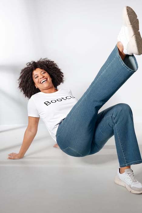 Bootcut-Jeans, Stretchkomfort, 5-Pocket, mit Schlag
