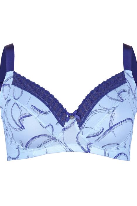 BH, ohne Softschalen, Spitzenkante, breite Träger