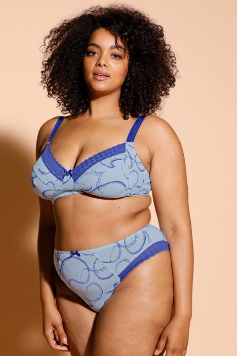 BH, ohne Softschalen, Spitzenkante, breite Träger