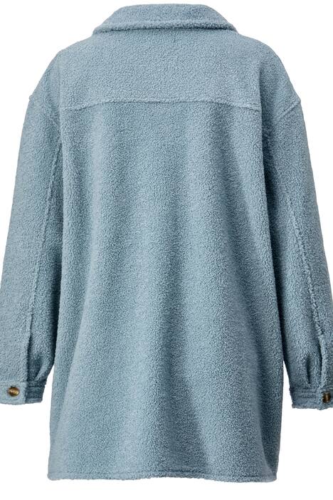 Fleece-Hemdjacke, Hemdkragen, 4 Taschen, Langarm
