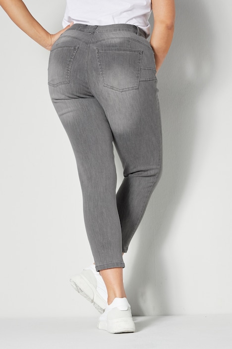 Push-up jeans, 7/8-lengte, slim fit, 5-pocket