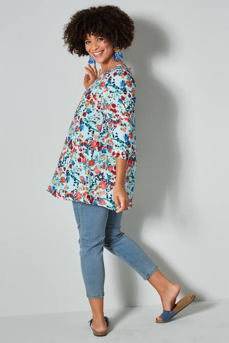 Push-up jeans, 7/8-lengte, slim fit, 5-pocket