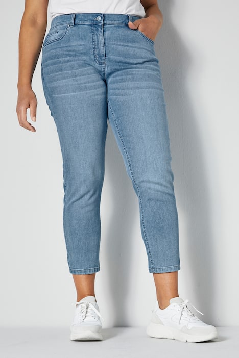 Push-up jeans, 7/8-lengte, slim fit, 5-pocket