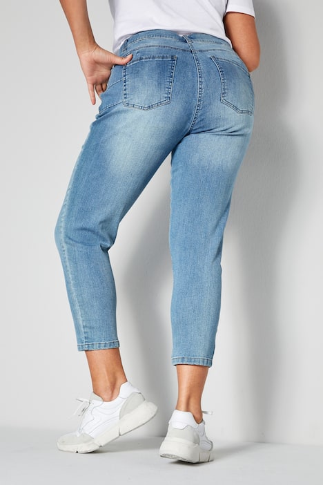 Push-up jeans, 7/8-lengte, slim fit, 5-pocket