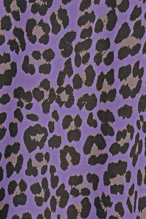 Long-Hoodie, oversized, Color-Leo, Kapuze, gerundeter Saum