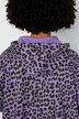 Long-Hoodie, oversized, Color-Leo, Kapuze, gerundeter Saum