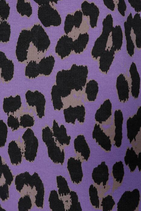 Long-Hoodie, oversized, Color-Leo, Kapuze, gerundeter Saum