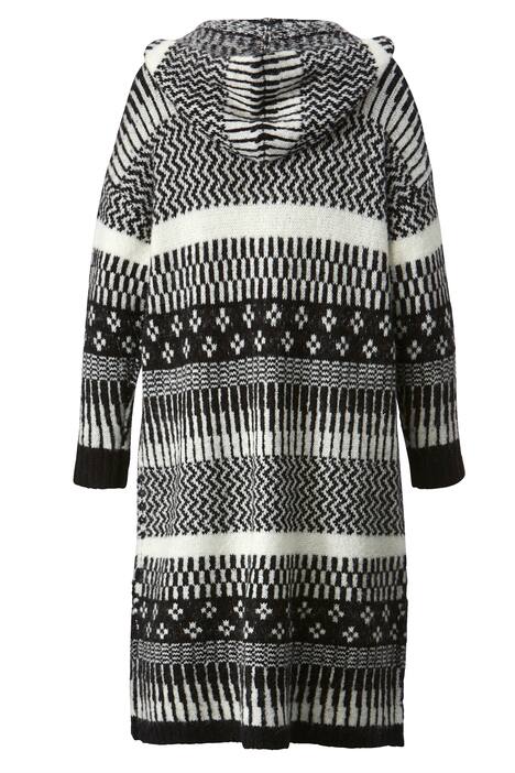 Strickmantel mit Kapuze