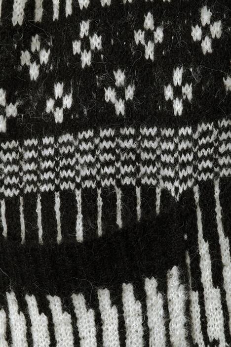 Strickmantel mit Kapuze