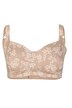 BH ohne Softschalen, Blütendruck, breiter Ausschnitt