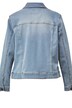 Jeansjack, overhemdkraag, knoopsluiting, lange mouwen