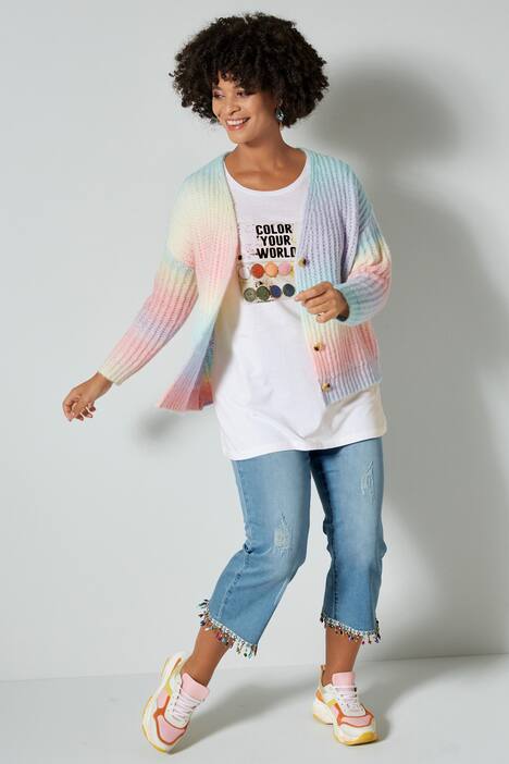 Strickjacke, Farbverlauf