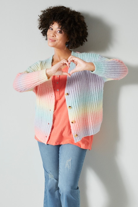 Strickjacke, Farbverlauf