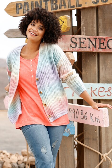 Strickjacke, Farbverlauf
