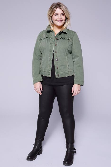 Leggings, Tight Fit, glänzender Beschichtung, Elastikbund