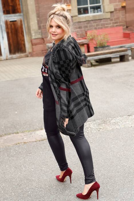 Leggings, Tight Fit, glänzender Beschichtung, Elastikbund