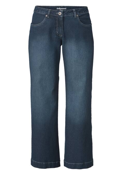 Jeans, wijd en recht, 4-pocket