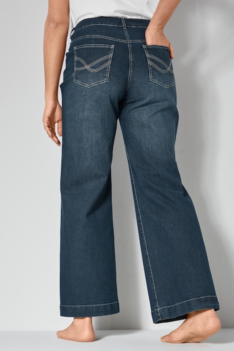 Jeans, weit und gerade, 4-Pocket