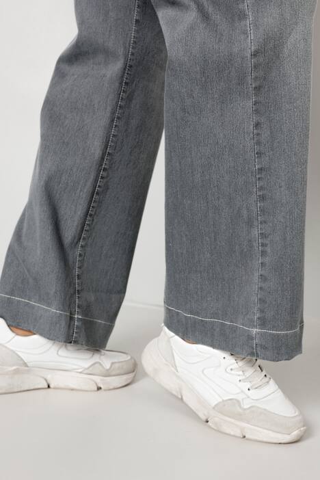 Jeans, wijd en recht, 4-pocket