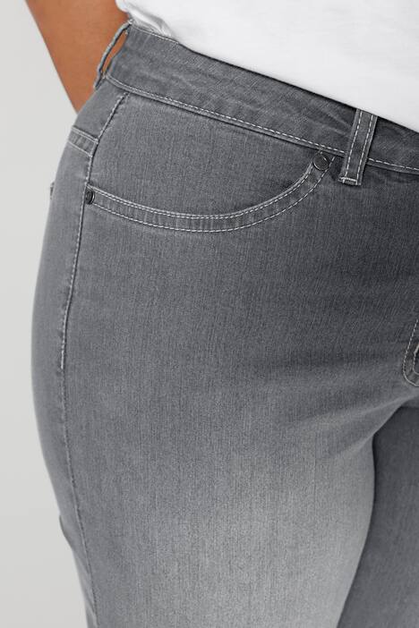 Jeans, wijd en recht, 4-pocket