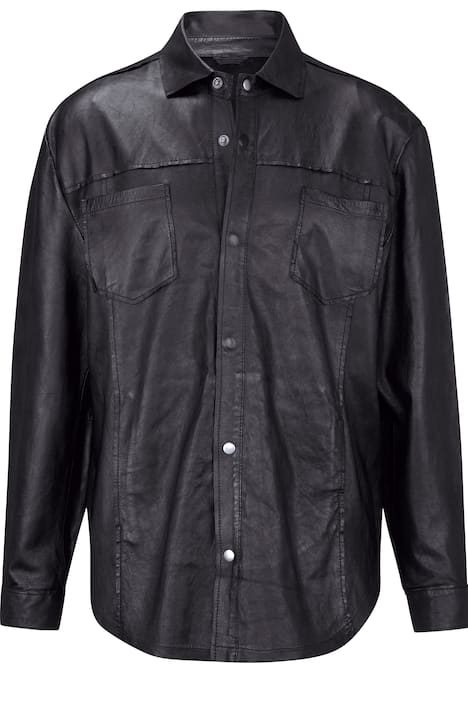 Lederhemd aus geschmeidigem Lammnappa