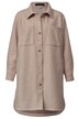 Long-Overshirt, extra weich, Hemdkragen, Langarm, gerundeter Saum