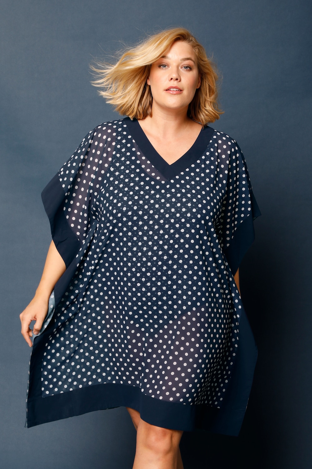 Blouse van zacht, vloeiend materiaal