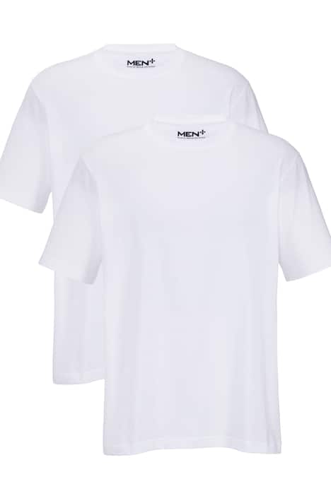 Men + T-Shirts im 2er-Pack, Halbarm, Rundhals, bis 80/82
