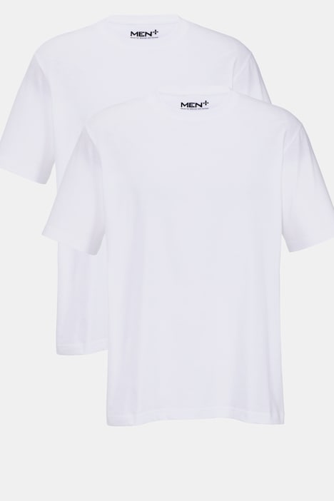 Men + T-Shirts im 2er-Pack, Halbarm, Rundhals, bis 80/82