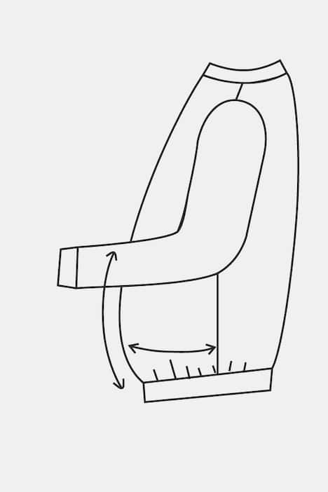 Men+ Sweatshirt, Bauchfit, Troyerkragen, farbige Details