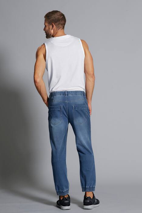 John. F. Gee Joggjeans, Straight Fit, 4-Pocket, Used-Optik, Schlupfbund