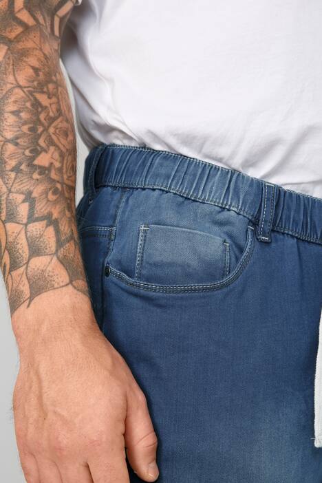 John. F. Gee Joggjeans, Straight Fit, 4-Pocket, Used-Optik, Schlupfbund