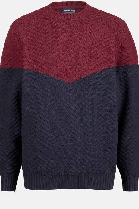 Pullover mit modernem Color Blocking