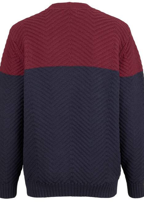 Pullover mit modernem Color Blocking