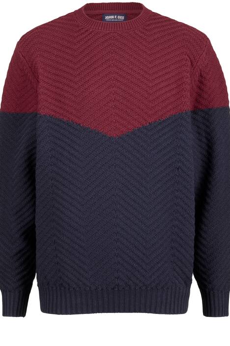 Pullover mit modernem Color Blocking