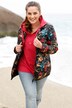 Steppjacke, Blumenmuster