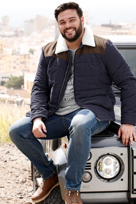 Steppjacke mit Teddy Fell