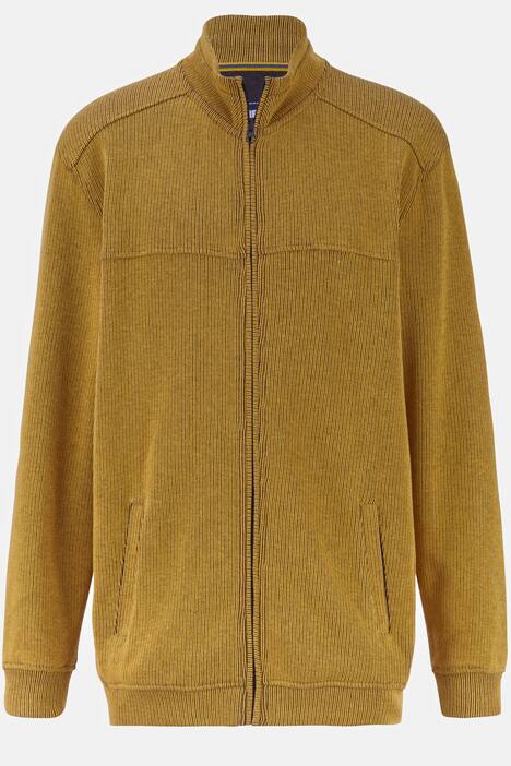 Sweatjacke mit Ripp-Struktur