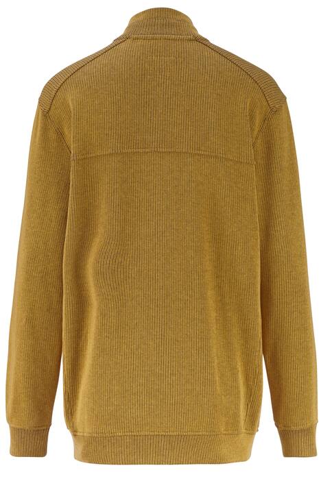 Sweatjacke mit Ripp-Struktur