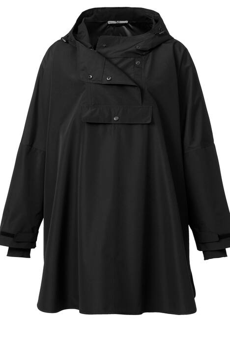 Regenponcho, wasserdicht, oversized, Kapuze