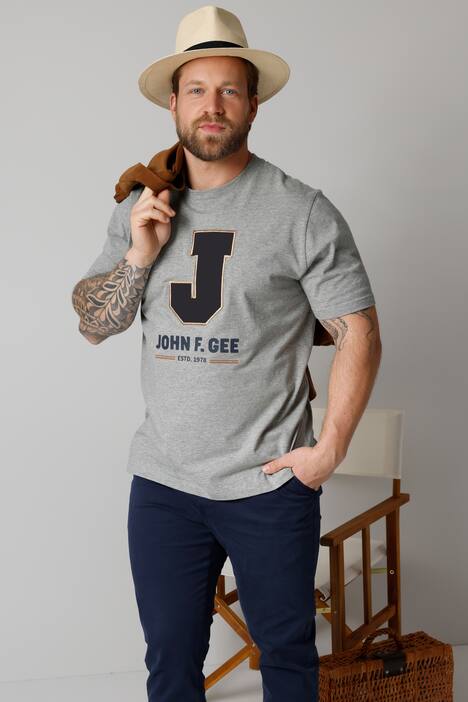 T-Shirt mit coolem Cordbesatz