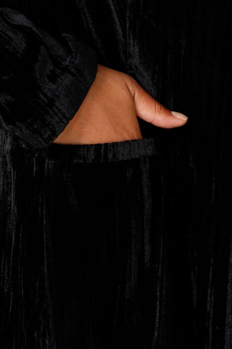 Samtblazer, Crash-Samt, Revers, Langarm