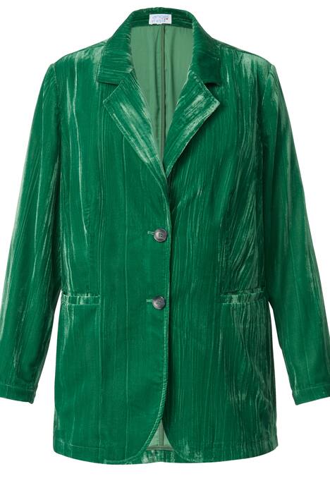 Samtblazer, Crash-Samt, Revers, Langarm