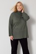 Pullover, oversized, Stehkragen, Langarm