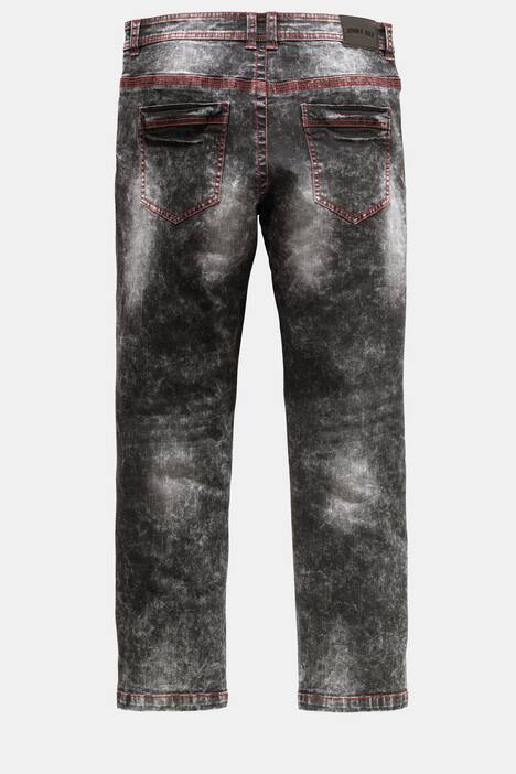 John F. Gee Jeans, Straight Fit, Colornähte, 5-Pocket, bis 35