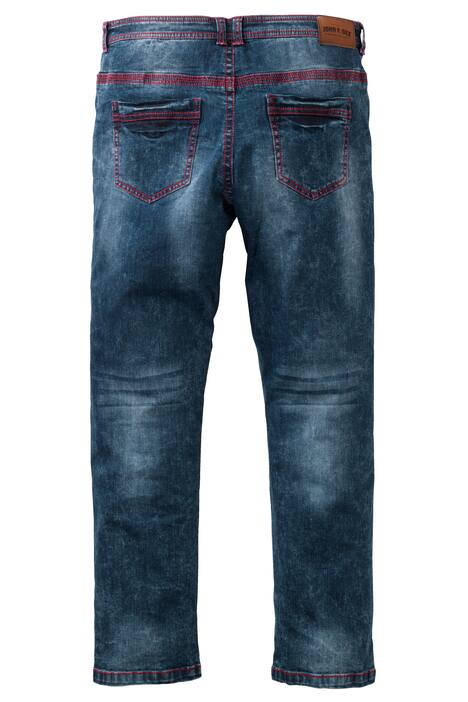 John F. Gee Jeans, Straight Fit, Colornähte, 5-Pocket, bis 35