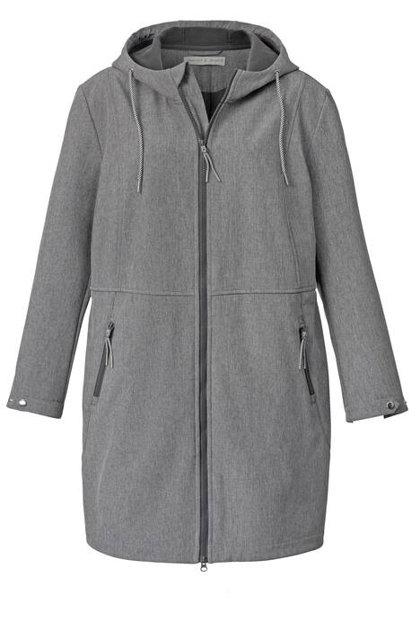 Softshell-Jacke, 3x-Funktion, Fleecefutter, Kapuze, Langarm